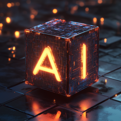 AI Box 3D Rendering