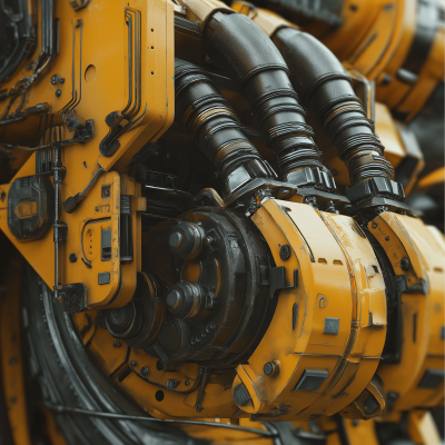 Hydraulic Machinery Detailed View