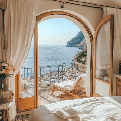 Hotel Room with Beach View in Positano