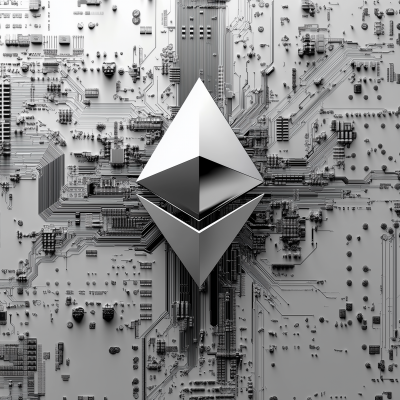 Futuristic Ethereum Logo