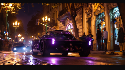 Batman’s Old Car in Urban Setting