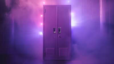 Glowing Purple Locker