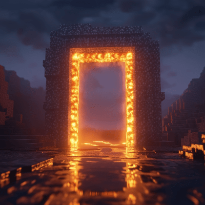 Realistic Minecraft Nether Portal