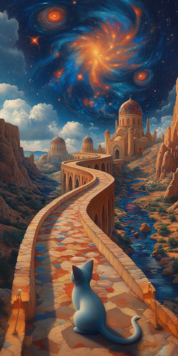 Psychedelic Trippy Landscape Painting