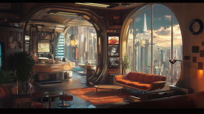 Futuristic Space Apartment