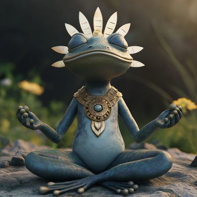 Frog Hands Meditating