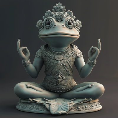 Frog Hands Meditating