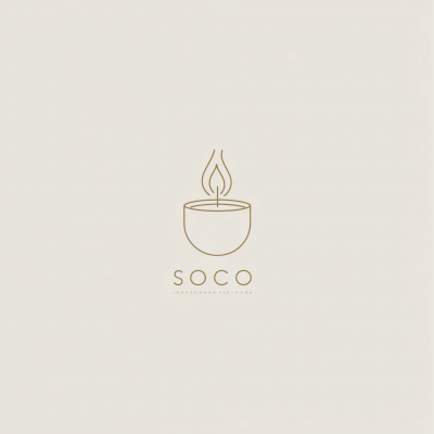 Elegant Candle Company Logo Design