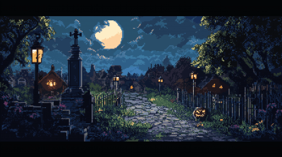 Haunted Halloween Graveyard