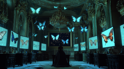 Butterflies in Renaissance Room