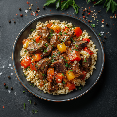 Stewed Lamb with Couscous