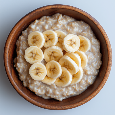 Oatmeal with Banana Slices