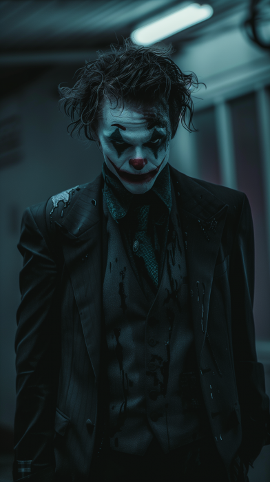 Cinematic Vampire Joker Portrait