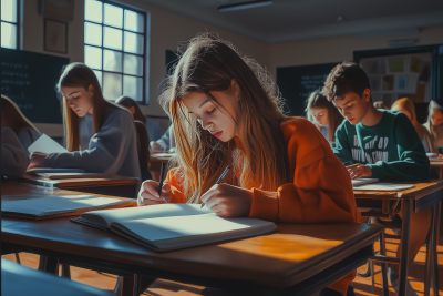 Autumn Classroom Study Session