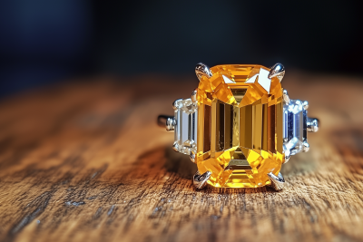 Yellow Sapphire Gemstone Ring