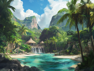 Tropical Landscape Concept Art