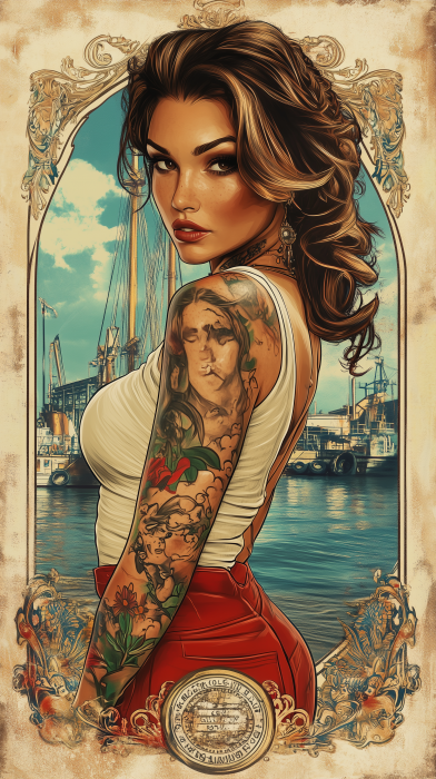 Tattoo convention in Le Havre poster