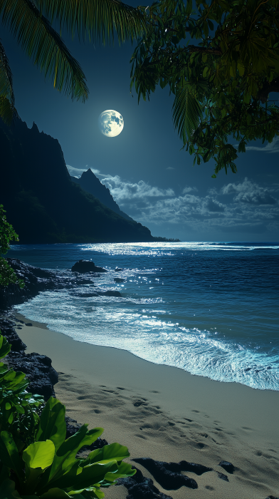 Hawaiian Beach Nightfall