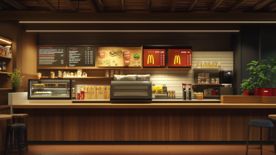 Empty McDonald’s Counter