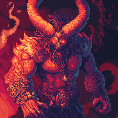 16-bit Pixel Art Demon