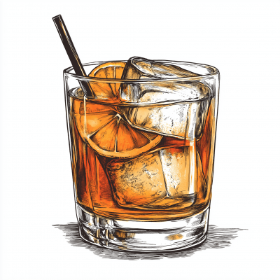 Vintage Drink Illustration