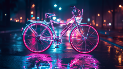 Neon Lights Bicycle