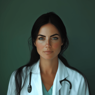 Smiling Female Doctor Closeup Portrait