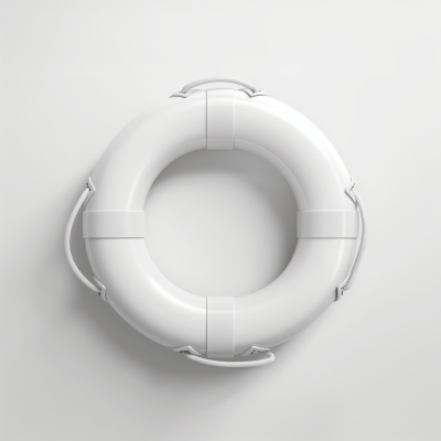 White Slim Lifebuoy