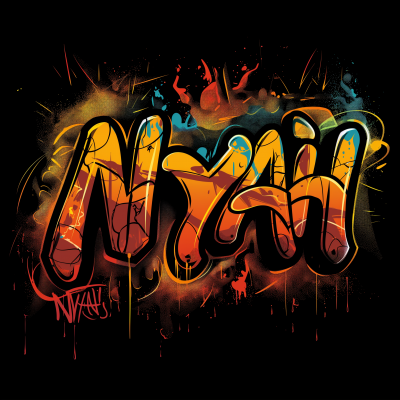 Infinite NYAH Graffiti Vector Art