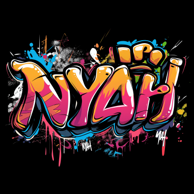 NYAH Graffiti Vector Art