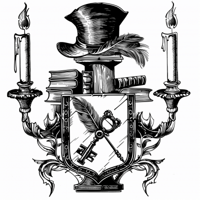 Writers House Coat of Arms Engraving