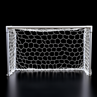 Mini Soccer Net on Black Background