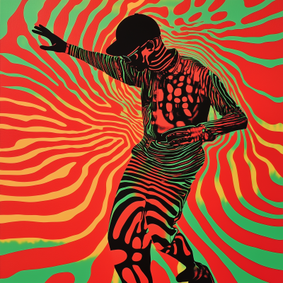 Psychedelic Vibrant Poster