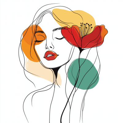 Girl with a Flower