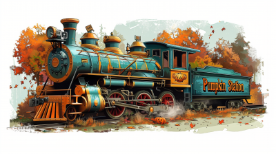 Pumpkin Station Train