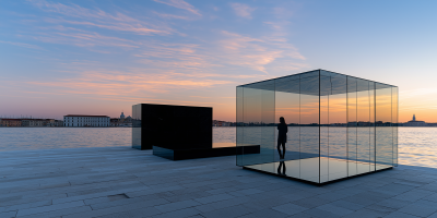 Modernist Pavilion by the Water