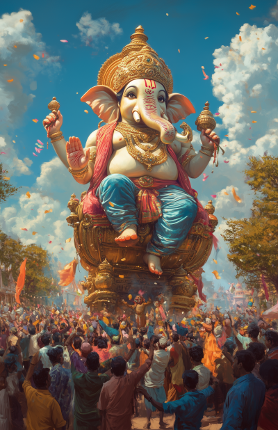 Lord Ganesh’s Arrival