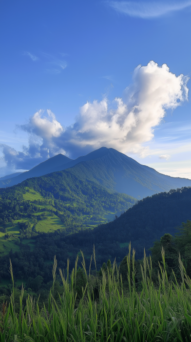 Lawu Mountain in Indonesia