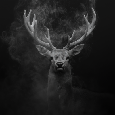 Smoke Deer Portrait