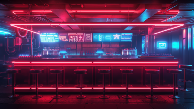 Neon Futuristic Tavern