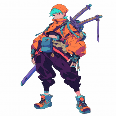 Neon Anime Ninja