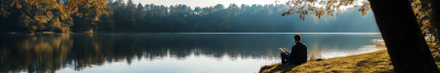 Tranquil Lakeside Reading