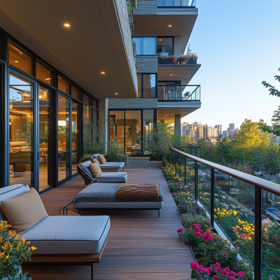 Modern Apartment Patio in San Francisco