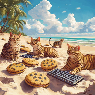 Digitally Marketing Cats on the Beach