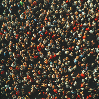 Packed Crowd From Above