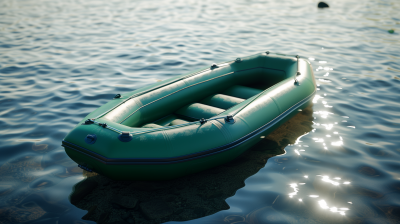 Green Inflatable Boat