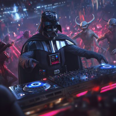 Alien Nightclub with DJ Darth Vader