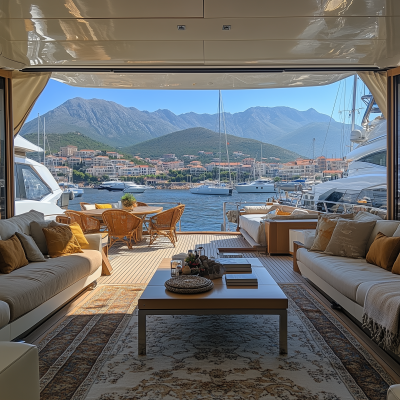 Yacht at Porto Montenegro