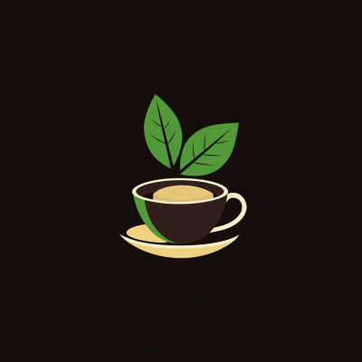 Tea Leaf and Snack Logo Design