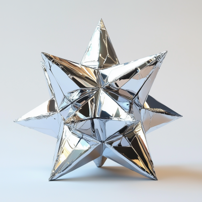 Chrome Mexican piñata for Christmas